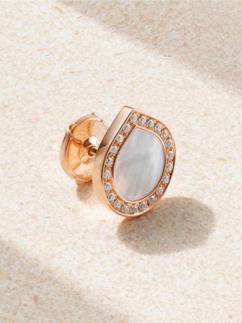 REPOSSI Antifer 18-karat Rose Gold, Mother-of-pearl And Diamond Single Earring