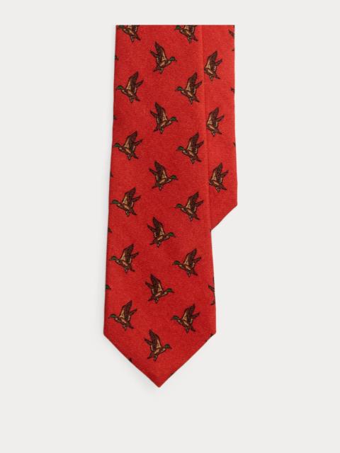 Polo Ralph Lauren Duck-Print Wool Challis Tie