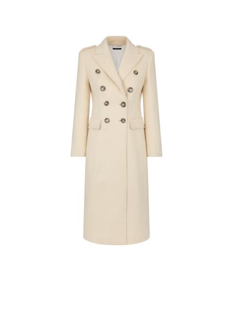 TOM FORD BRUSHED COMPACT CASHMERE DOUBLE BREASTED MILITARY COAT