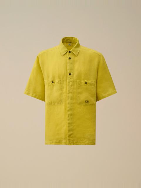 C.P. Company Linen Boxy Short Sleeve Shirt