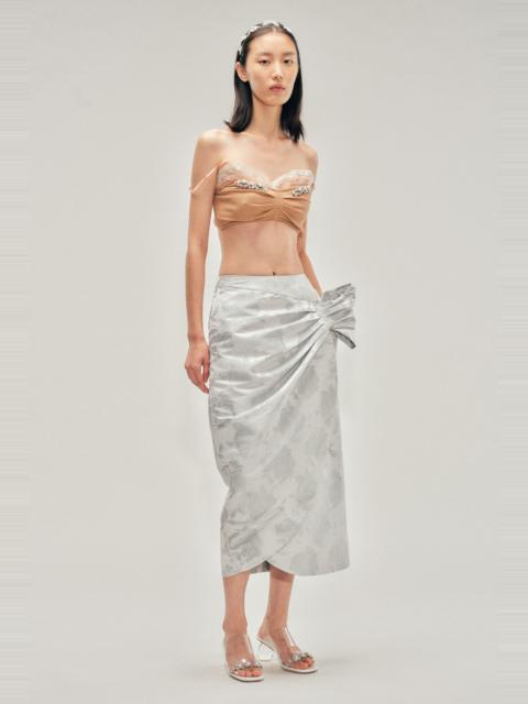 Simone Rocha Gathered Flower Sash Skirt