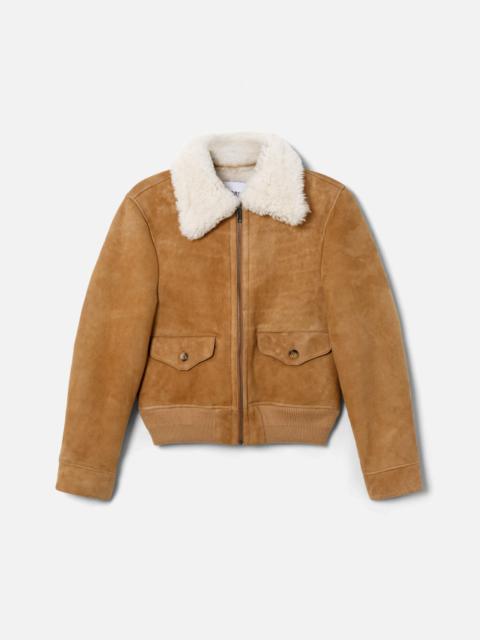 RE/DONE Shearling Bomber - Tobacco