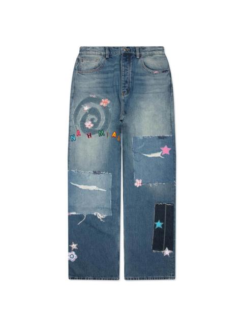 NAHMIAS WIPEOUT NOVELTY JEAN - MEDIUM INDIGO WASH