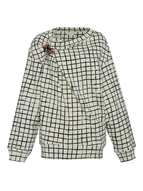 Dries Van Noten Brooch Grid Top