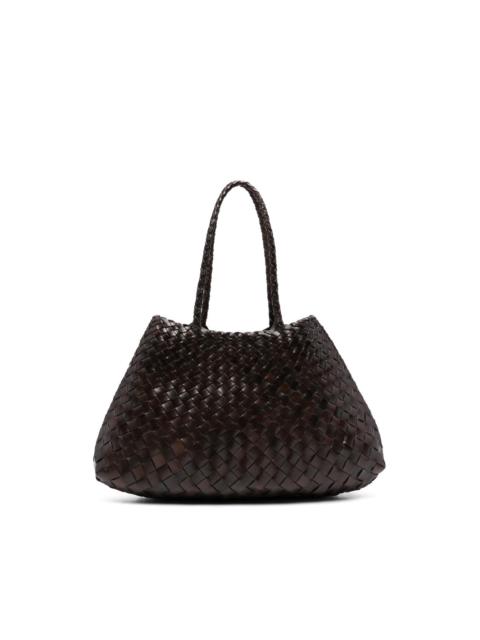 DRAGON DIFFUSION leather woven shoulder bag