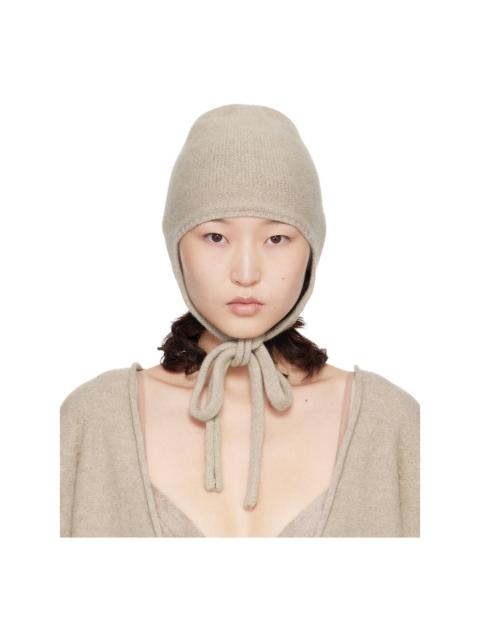 BASERANGE Beige Tier Hood Beanie