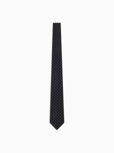 ASV organic silk jacquard tie