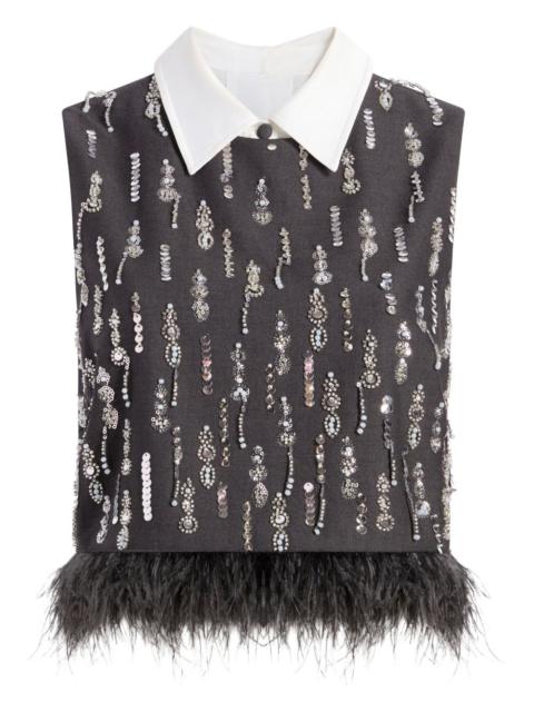 Cinq à Sept selene sequin top