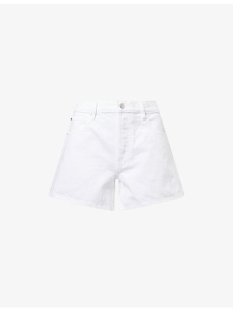FRAME The Long Hang Denim Shorts