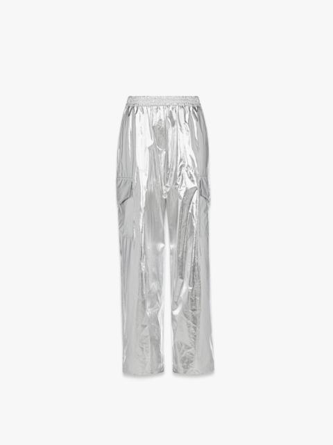 MCM Cargo Pants in Metallic Polyester