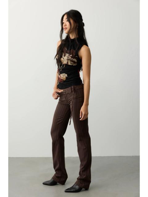 FREE PEOPLE Quinn Ultra Low-Rise Slim Trousers