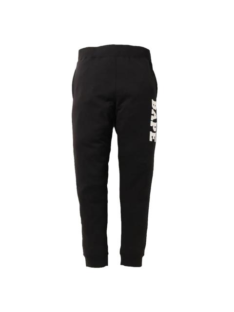 A BATHING APE® Logo Sweatpants "Black / White" BAPE004