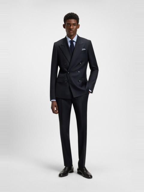 BOSS DOUBLE-BREASTED SUIT IN VIRGIN WOOL