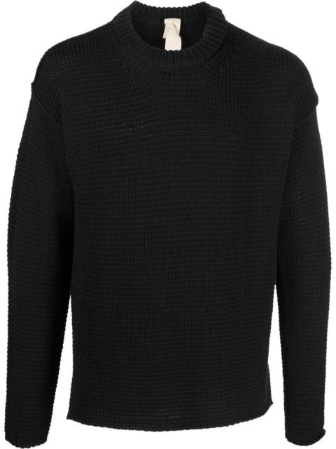 Ten C crew-neck knitted jumper