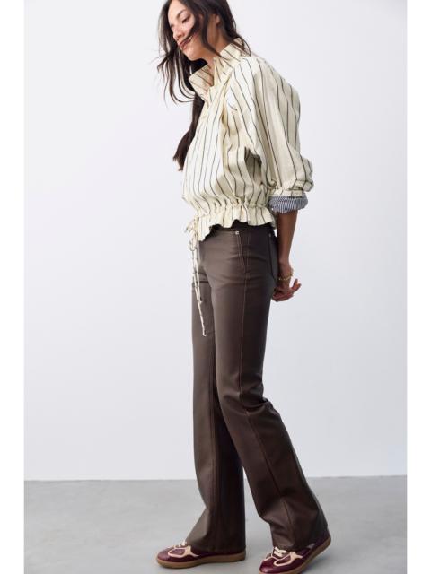 FREE PEOPLE We The Free Double Knot High-Rise Vegan Straight Bootcut Jeans
