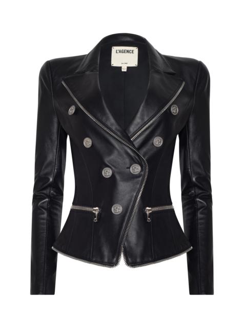 L'AGENCE Ottilie Leather Blazer