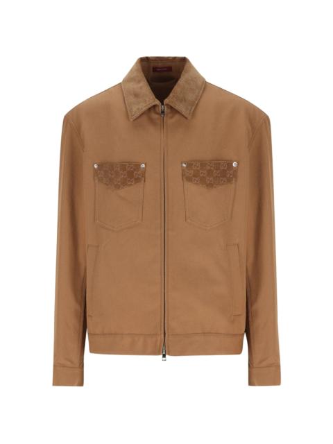 Gucci Pocket-details Cotton Jacket