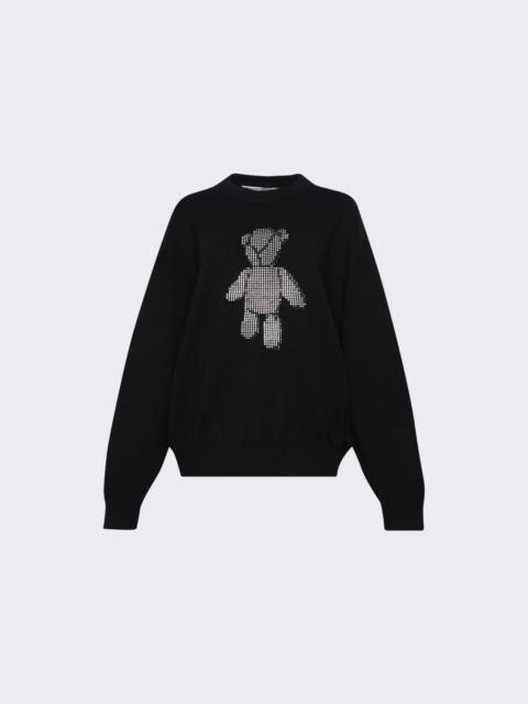 Alexander Wang Pullover With Crystal Beiress Inlay Black
