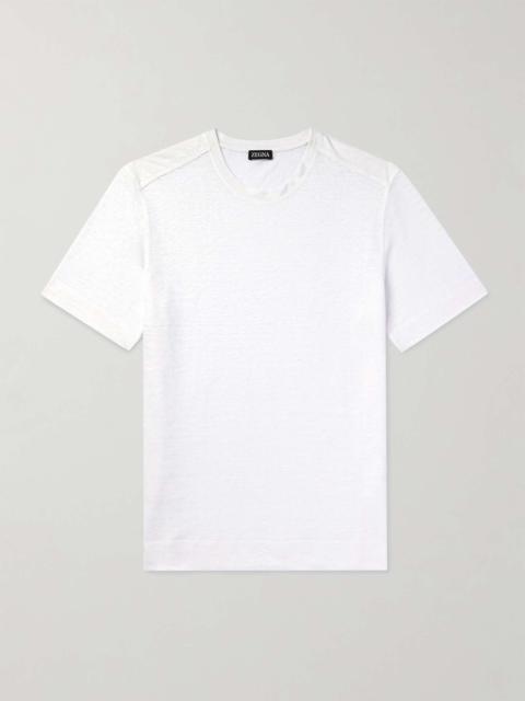 Linen-Jersey T-Shirt