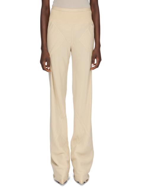 Rick Owens Bias Silk-crepe Wide-leg Pants