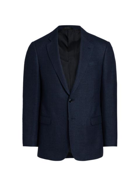 GIORGIO ARMANI Men's Textured Wool-Blend Sportcoat - Blue