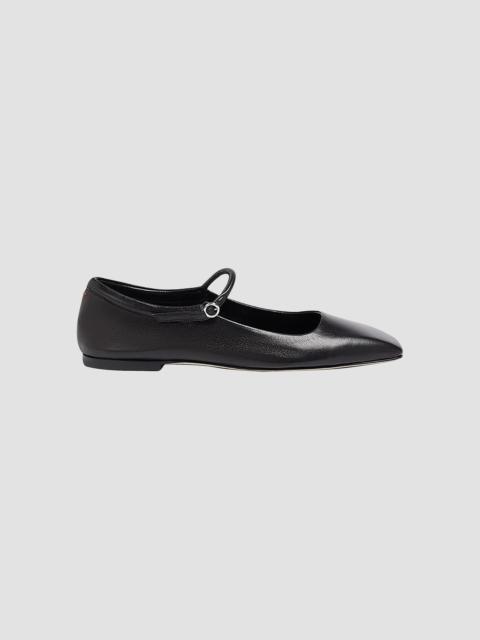 Aeyde Women's Uma Leather Mary Jane Ballerina Flats - Black