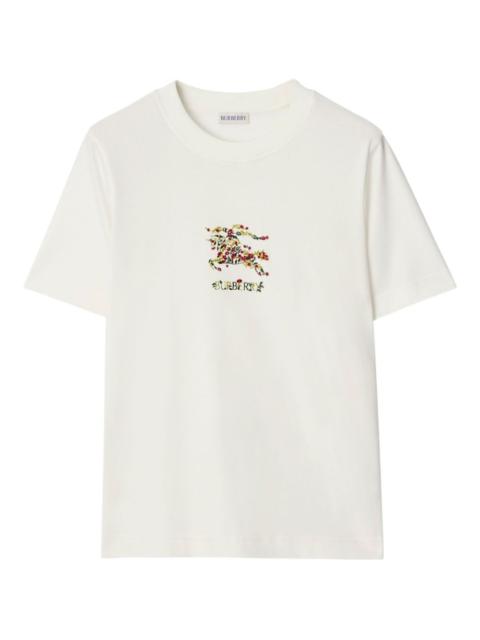 Burberry floral-embroidered T-shirt
