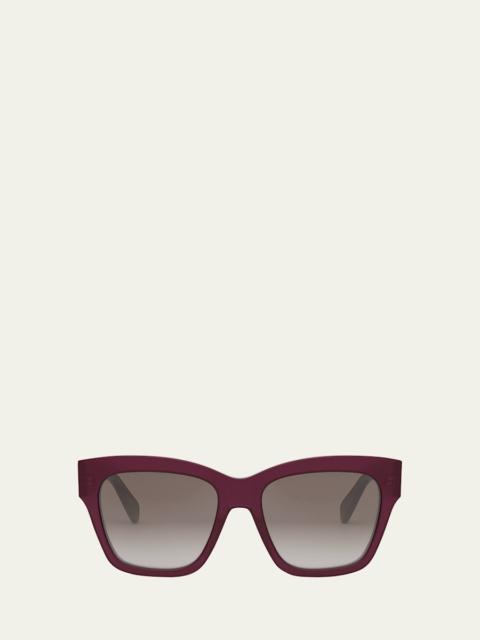 CELINE Triomphe Acetate Square Sunglasses