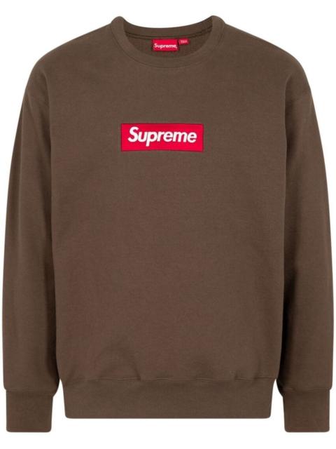 Supreme Small Box Logo Sweatshirtブラウン M Supreme small box logo crewneck sweatshirt | REVERSIBLE
