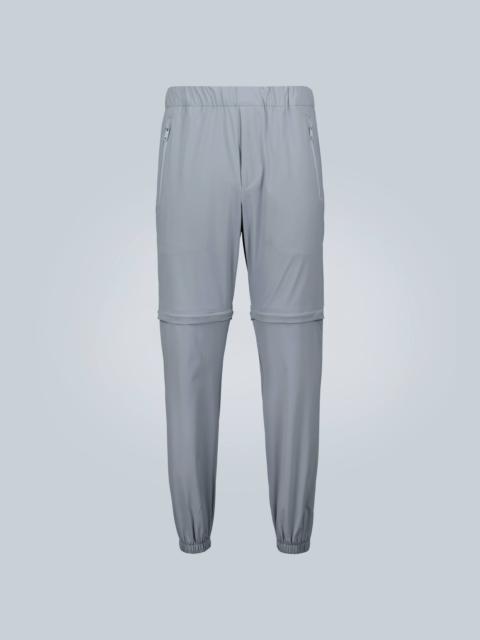 Prada zip-off stretch pants