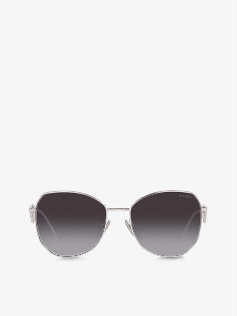 PR 57YS aviator steel and polyamide sunglasses