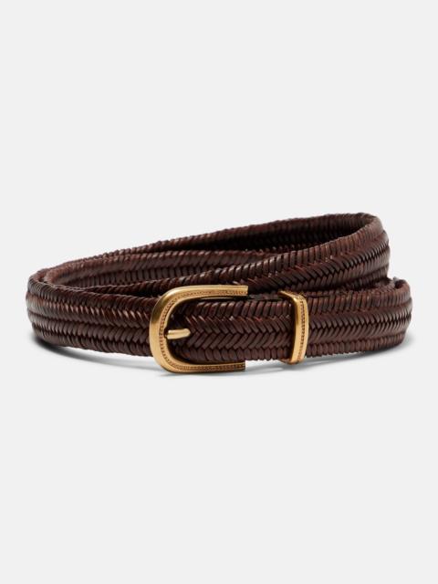 Brunello Cucinelli Braided leather belt