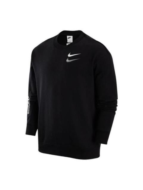 Nike Nike swoosh shadow printed sweatshirt 'Black' FB1911-010