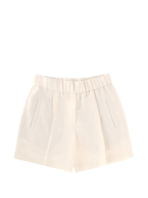 pleated shorts