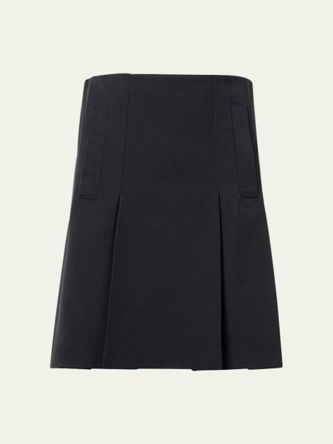 AKRIS Pleated Mini Quilt Skirt