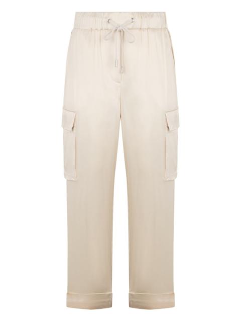 PESERICO elasticated pocket trousers