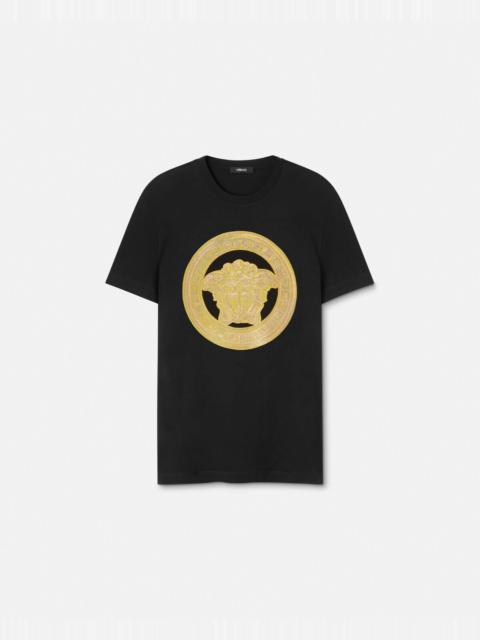 VERSACE Embroidered Medusa T-Shirt
