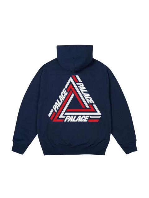 PALACE FLAG STRIPE CREW NAVY | REVERSIBLE