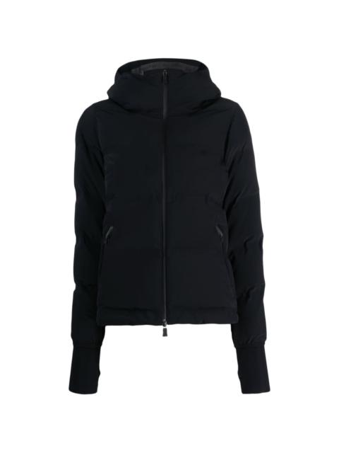 zip-fastening padded jacket