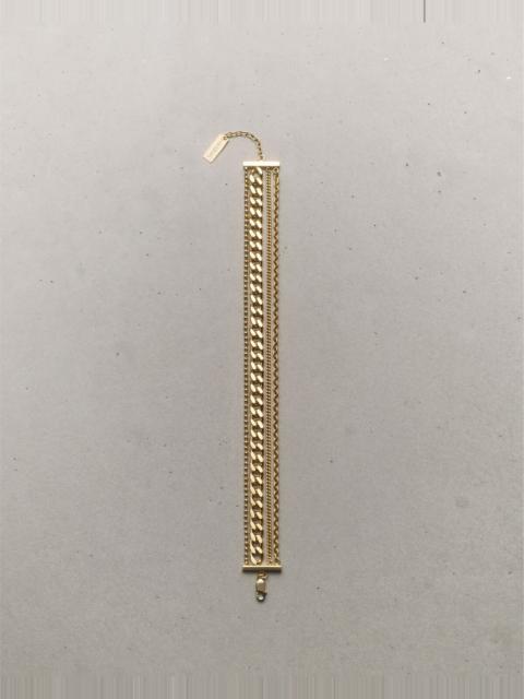 SAINT LAURENT MULTI-CHAIN BRACELET IN 18K YELLOW GOLD