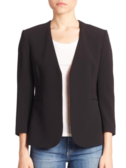Theory Women's Lindrayia B Admiral Crepe Jacket - Black