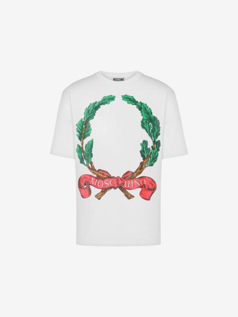 Moschino T-SHIRT MAXI LAUREL CROWN LOGO
