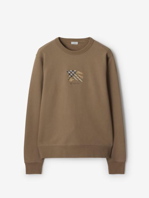 Burberry EKD Check Cotton Sweatshirt