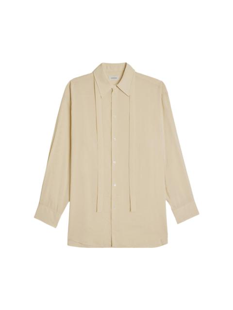 Lemaire Long Shirt with Tie 'Ecru'