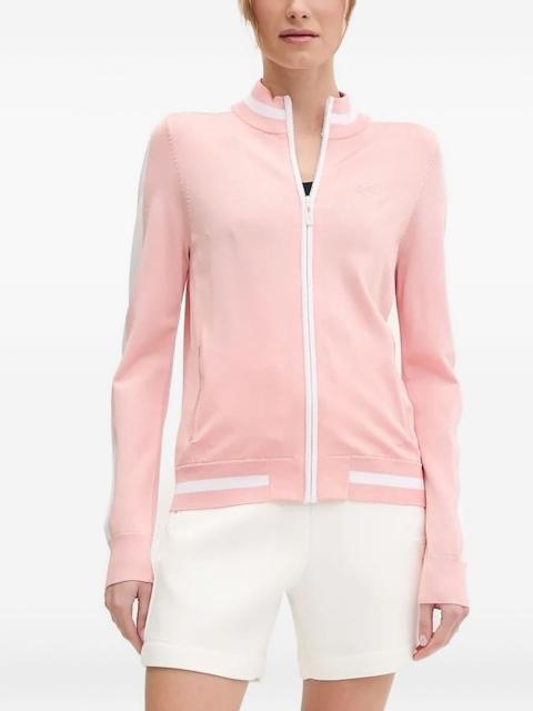 GUESS USA panelled zip-up cardigan