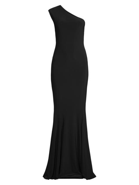 NORMA KAMALI Women's One-Shoulder Mermaid Gown - Black