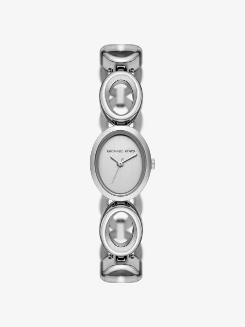 MICHAEL KORS Mini Maude Silver-Tone Link Watch