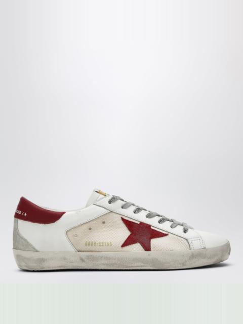 Golden Goose Super-Star sneakers in beige/white/red