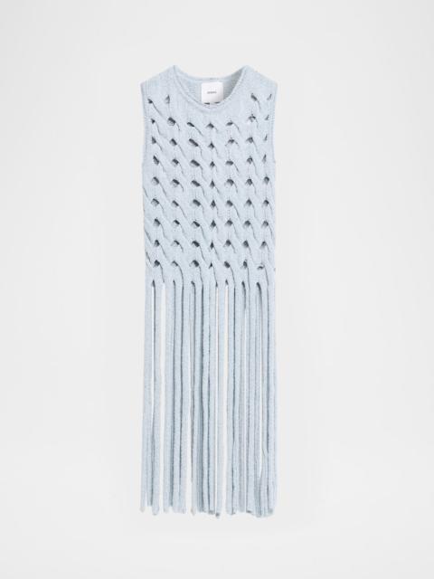 AKNVAS Kiki Cable Knit Fringe Top