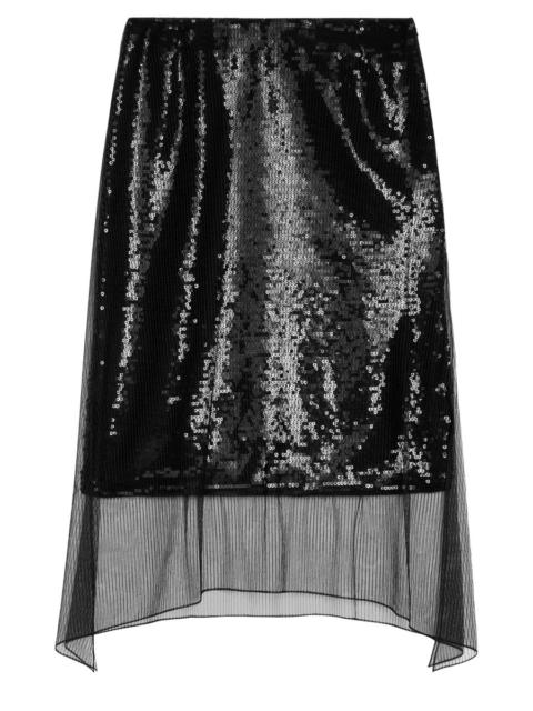 CELINE Foulard skirt in pinstripe tulle